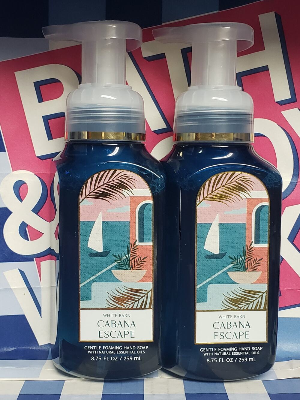 BBW Cabana Escape Gentle Foaming Hand Soap 2 Pack